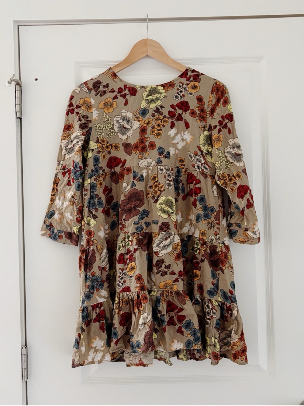 Natural Life Heidi Floral Mini Babydoll Dress Boho - Picture 3 of 8